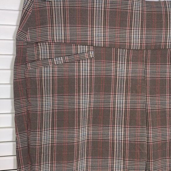 APT. 9 Tan Plaid Stretchy Pull On Boot Cut Pants Size Small - Picture 4 of 12